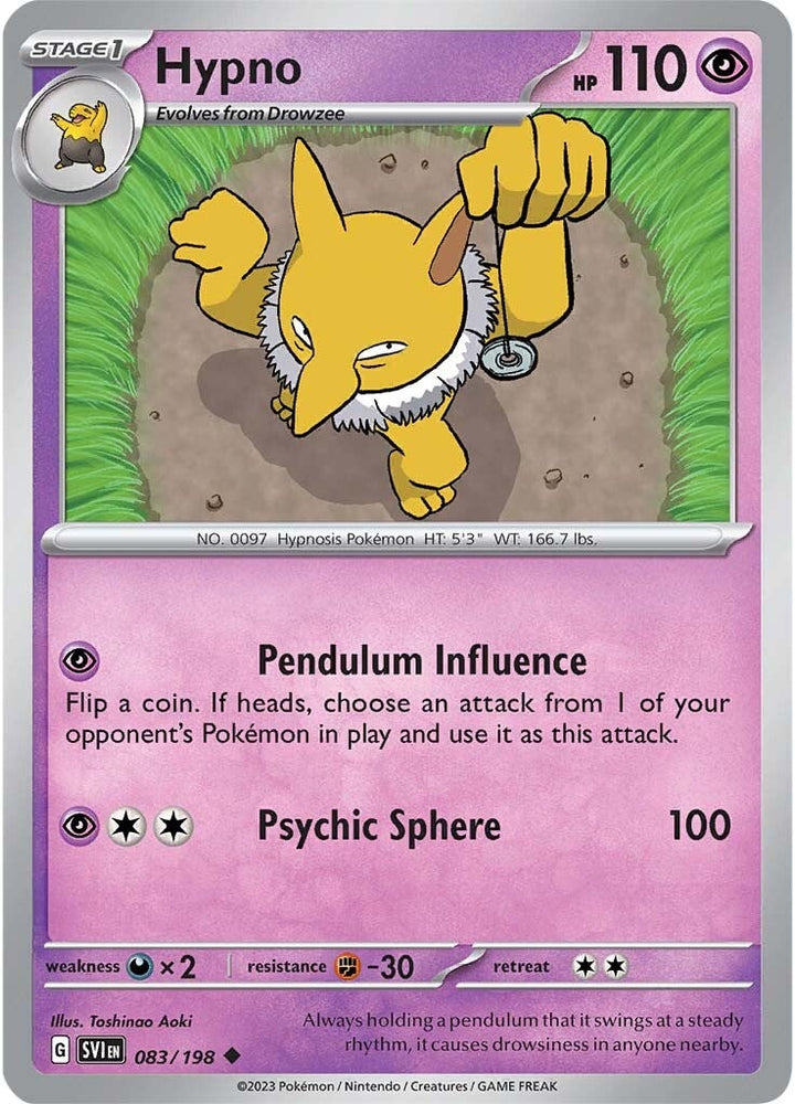 Hypno (083/198) [Scarlet & Violet: Base Set]