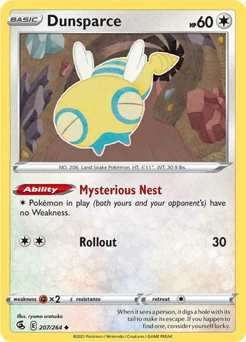 Dunsparce (207/264) [Sword & Shield: Fusion Strike]