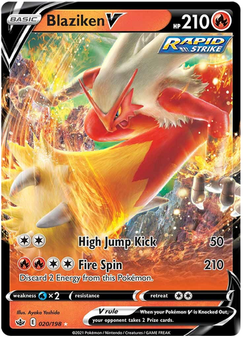 Blaziken V (020/198) [Sword & Shield: Chilling Reign]