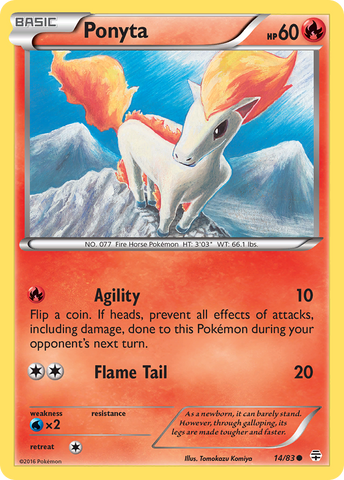 Ponyta (14/83) [XY: Generations]